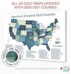 Top 100 Golf Courses Map of USA, Gift for Dad, Personalized Golf ...