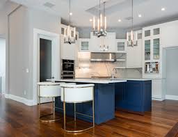 This is a video on cabinetry and the explanation of the beaded inset cabinet. White Beaded Inset Cabinets With Navy Double Island Western Custom Cabinetry