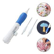Magic embroidery pen embroidery needle weaving tool fancy silica gel 1*embroidery pen+4*needles for embroidery. Hot Practical Abs Plastic Diy Magic Embroidery Pen Set Needle Knitting Needles Tool Fancy Interchangeable Punch Needlework Stitc Sewing Tools Accessory Aliexpress