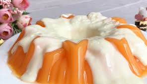 150 ml santan kental instan; Resep Puding Mangga Krim Keju Yang Creamy