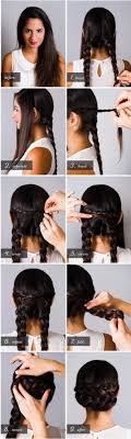 Start with a segment of hair from the far side and cross under the next layer and then over the third and then fourth and braid it till the end. 20 Cute And Easy Braided Hairstyle Tutorials