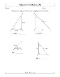 Trigonometry Problems Worksheet In 2020 Trigonometry Worksheets Word Problem Worksheets Triangle Worksheet