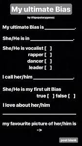 Questions Bias K Pop Kuis Catatan Lo he escrito y copiado des del bloc de notas pero sigue quedando como parrafo unico. questions bias k pop kuis catatan