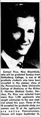 Sam Rice Acceptance Announcement