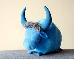 Buffalo Plush Funny Soft Bull Toy Cute Cow Plushie Symbol Etsy Cute Cows Babe The Blue Ox Water Buffalo
