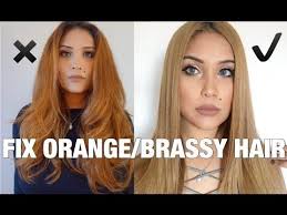 How To Fix Orange Brassy Hair To Light Ash Brown Youtube Brassy Hair Orange To Blonde Hair Tone Orange Hair