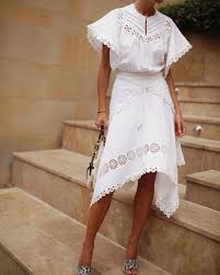 Lover On Instagram Prairie Andicsinger Wears The Prairie Linen Dress With Lace Embroidery Detail X Lace Embroidery Dresses Linen Dress