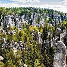 Adrspach teplice rocks are beautiful and unusual sandstone formations covering 17 km2 in northeast bohemia. Adrspach Teplice Rocks Czechia Europe