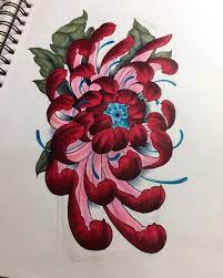 This is a cute anime inspired tattoo with a rose tattoo and a peony design. Flower Power Forearm Design Flowers Chrysantemum Flower Color Art Artwork Artsy Artist Drawi Flower Drawing Japanese Flower Tattoo Flower Illustration