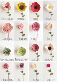 Paper Flower Size Chart Www Bedowntowndaytona Com