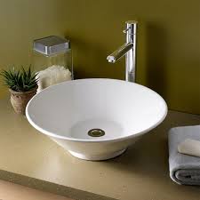 Bathroom Sinks Celerity Above Counter Vessel Sink White Porcelain Bathroom Sink Single Hole Bathroom Faucet Sink