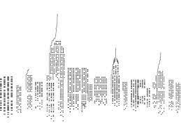 Imagen Skyline En Espejo Para Transferir De New York Buscar Con Google Abstract City New York Drawing City Drawing