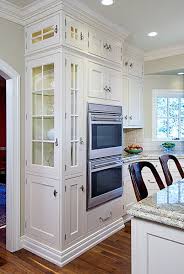 Glass Paneled Doors Cabinet Lighting A Nice Way To Add Variety Warmth To A Kitchen Corner Craftsman Kitchen Home Craftsman Style Kitchen