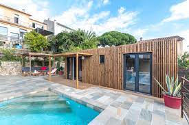 pool house greenkub de 20m2 studio de jardin bureau de jardin permis de construire