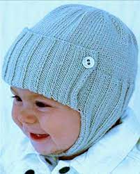 Free Knitting Pattern For Aviator Style Baby Hat The James Or Jane Baby Hat Includes Sizes For 3 Baby Hat Patterns Baby Hats Knitting Baby Knitting Patterns
