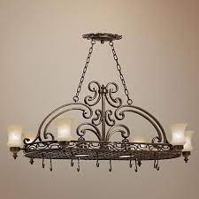 Hamilton Six Light 60 Wide Pot Rack Chandelier G8643 Lamps Plus Pot Rack Chandelier Lamps Plus