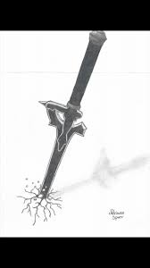 Elucidator Kirito Drawing Sword Art Online Drawing Kirito Drawing Sword Art Online