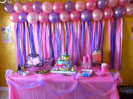 Birthday Cake Table Decoration With Balloons Life With The Martin Family Ansley S Princess Party Princess Party Decorations Disney Princess Birthday Party Birthday Surprise Party