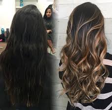 Black hair ombre black hair with highlights ombre hair color hair color balayage hair. Caramel Bayalage From Dark Brunette In 1 Session Balayage Hair Ombre Hair Hair Styles