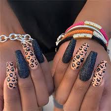 Leopard and zebra tri colour mix and match nail design: 30 Amazing Leopard Nail Designs To Make You Stylish Women Fashion Lifestyle Blog Shinecoco Com
