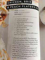 Chicken Brie And Peach Flatbread Recipe From The Magnolia Journal Chip And Joanna Gaines Finger Food Appetizers Jojo Recipe Recipes