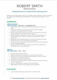 Referee Resume Samples Qwikresume