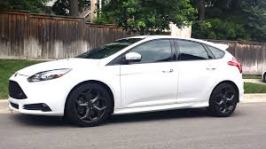 Black And White Hatchback Ford Focus St White Black Rims Popular Cars Ford Focus Hatchback Ford Focus St Ford Focus