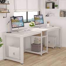 We did not find results for: Tribesigns 78 Computer Desk Extra Large Two Person Office Desk With Shelf Double Workstation Desk For Home Office All White Walmart Com Walmart Com