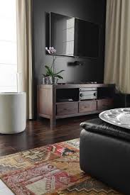 Black Accent Wall Living Room Tv How To Design Around A Television Studio Mcgee Paint The Wall Behind It Dark Painting Our Little Nook Ne Black Walls Family Room Design Trendy Living Rooms