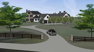 The most common landscaping driveway material is plastic. Plusen Landscape Architects Projects The Plains Farmhouse