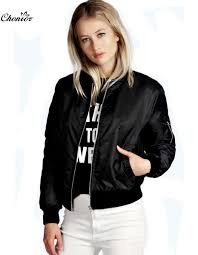 2016 Europejski Styl Kobiet Retro Z Dlugim Rekawem O Neck Krotki Zamek Szczupla Pilotazowe Ma1 Bombowiec Kurtki Bomber Jacket Vintage Thin Jacket Bomber Jacket