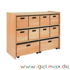 Korpuschrank Mit 1 Einlegeboden 10 Holzeigentumskasten Kindergartenmobel Schubladen Regal