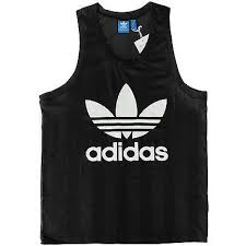 Black And White Striped Tank Top Mens Adidas Trefoil Tank Top Mens Aj6913 Black White Logo Jersey Shirt Size 2xl Athletic Tank Tops Mens Tank Tops Jersey Shirt
