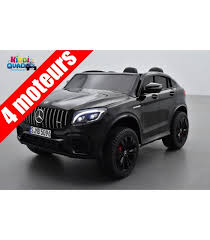 Mercedes Glc 63s Amg Noir Metallisee Ecran Mp4 Voiture Electrique Pour Enfant 12 Volts 4 Moteurs Kiddi Quad