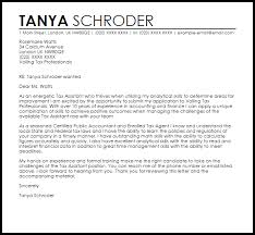 Tax Assistant Cover Letter Sample Cover Letter Templates Examples
