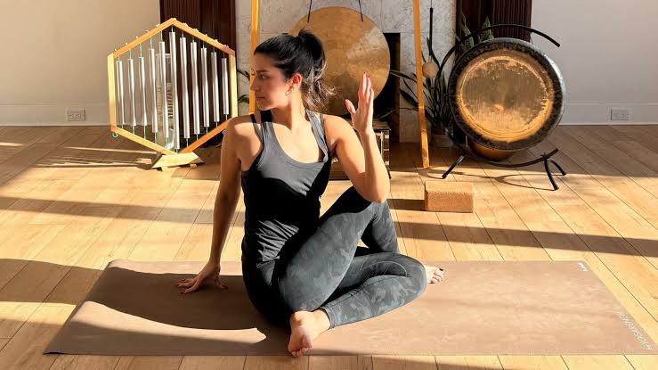 Intentional ease yoga flow practice
