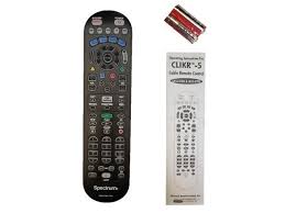 You can program the remote to regulate your tv and audio. Spectrum Time Warner Cable Tv Vcr Dvd Aux Remote Controller Clikr 5 Ur5u 8780l Newegg Com
