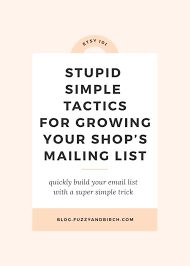 Fuzzy And Birch Is Now Unfocusedpreneur Etsy Journal Email List Etsy Marketing