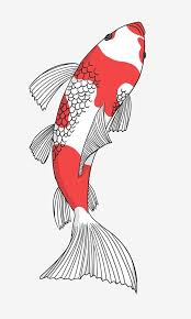 Red And White Koi Swimming Koi A Koi Hand Painted Koi Chinese Style White Red Png Transparent Clipart Image And Psd File For Free Download In 2020 Koi Fish Drawing Fish