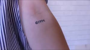 Copyright Tattoo Small White Tattoos Indie Tattoo White Ink Tattoo