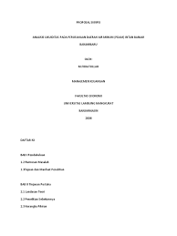 Contoh Proposal Skripsi Manajemen Keuangan