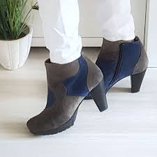 Shop online for affordable women's ankle boots at h&m. Marc Stiefeletten Ankle Boots Damen Wildleder Blau Wolkengang De