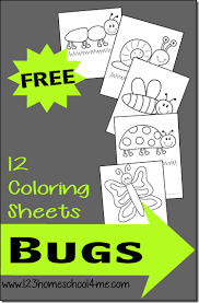 Free coloring pages to download and print. Free Bug Coloring Pages