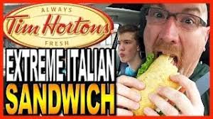 Tim Hortons Extreme Italian Sandwich With Co Host Ben Domik Youtube