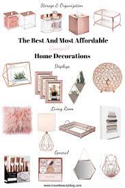 Rose gold desk organizer for women cute home office accessories & supplies decor, girly desktop stationary essentials organization set, mesh caddy storage 5 compartments +1 mini sliding drawer. The Best Affordable Rosegold Home Decorations You Need 2020