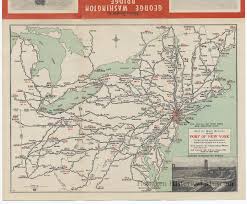 Its main span is 3,500 ft (1,067 m) long and 250 ft (76 m). Map Motor Routes To George Washington Bridge Holland Tunnel Port Of N Y Authority N D Ca 1931 1932 Map