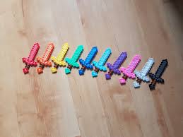 Finden sie jetzt bei buttinette alles, was sie für ihr bastelprojekt benötigen! Minecraft Schwerter Perler Perlen Etsy