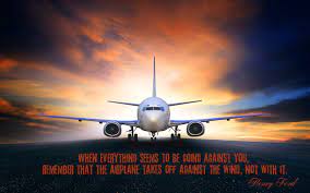 Download Wallpapers Wallpaper With Quotes Henry Ford Quote Passenger Plane Airplane Quote Motivation Besthqwallpapers Com Aircraft Passenger Aircraft Air Travel