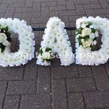 Prices paid and comments from costhelper's team of professional journalists and community of users. Dad Wreath Floral Letters With Clusters Funeral Flowers Canvey