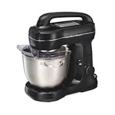 Hence it is one of the best stand mixers for bread dough. Amazon Com Hamilton Beach Electric Stand Mixer 4 Quarts Dough Hook Flat Beater Attachments Splash Guard 7 Speeds With Whisk Black With Top Handle Kitchen Dining
